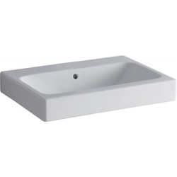 Lavabo Geberit iCon sans trou de robinetterie avec ÜL 600x485mm blanc KT