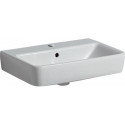 Lavabo Geberit Renova Compact, 55x37cm, trou de robinetterie au centre, Blanc