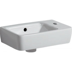 Lavabo RENOVA COMPACT 400x250mm avec trou pour robinet droite blanc KT