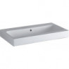 Lavabo Geberit iCon sans trou de robinetterie avec ÜL 750x485mm blanc KT
