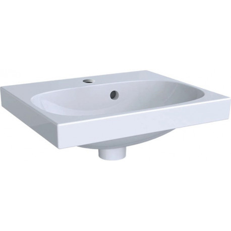 Lave-mains ACANTO 450x380mm avec trou pour robinetavec trop plein blanc m KeraTect