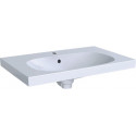 Lavabo Geberit Acantoavec plage de dépose, 75x48.2cm, troude robinetterie au centre, Blanc