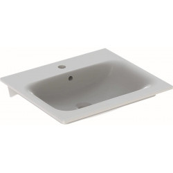 Lavabo pour meuble RENOVA PLAN avec trou pour robinetavec trop plein 550x480mm blanc KT