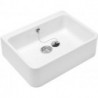 O.novo, Articles spéciaux, 495 x 170 x 400 mm,avec trop-plein, En porcelaine sanitaire, NF Blanc