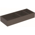 Casier de rangement agencement en H Geberit VariForm, pour tiroir inférieur: B:18cm, H:14.3cm, T:37.3cm, Gris foncé / Revêtu de mélamine