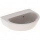 Lave-mains droite NOVA sans trou de robinetterieavec trop plein 450x360mm blanc