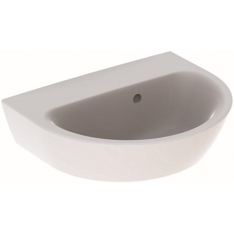 Lave-mains droite NOVA sans trou de robinetterieavec trop plein 450x360mm blanc KT