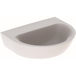 Lavabo Geberit RENOVA sans trou de robinetterie sans trop plein 550x450mm blanc KT