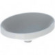 Lavabo à encastrer VariForm oval 500x400mm sans trou de robinetterie sans trop plein blanc KT