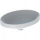 Lavabo à encastrer VariForm oval 550x400mm sans trou de robinetterie sans trop plein blanc KT