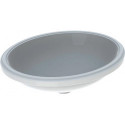 Lavabo sous plan VariForm oval 500x400mm sans trou de robinetterie sans trop plein blanc KT
