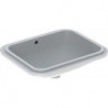 Lavabo sous plan VariForm rectangulaire 450x350mm sans trou de robinetterieavec trop plein blanc KT