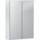 Armoire de toilette basique avec éclairage. deux portes. 50x67.5x14cm