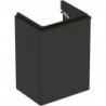 Meuble bas Geberit Smyle Square pour lave-mains,avec une porte: Largeur 44.2cm, Hauteur 61.7cm, Profondeur 35.6cm, gris velouté / laqué mat, gris velouté / thermopoudré mat, Largeur de lavabo:45cm, Charnières à droite 
