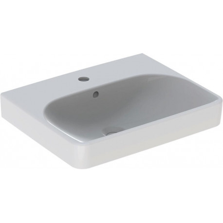 Lavabo Smyle Squadroite55x44cm avec trou pour robinetterie. avec trop-plein.. KeraTect