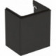 Meuble bas Geberit Smyle Square pour lavabo,avec une porte: Largeur 53.6cm, Hauteur 61.7cm, Profondeur 43.3cm, gris velouté / laqué mat, gris velouté / thermopoudré mat, Largeur de lavabo:55cm, Charnières à gauche 