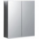 Armoire de toilette Geberit Option Plusavec éclairage et deux portes: Largeur 60cm, Hauteur 70cm, Profondeur 17.2cm, , miroir extérieur, miroirs intérieur et extérieur