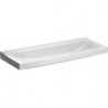 Lavabo Geberit Xeno², 120x48cm, sans troude robinetterie, sans trop-plein, Blanc, KeraTect