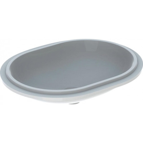 Lavabo sous plan VariForm elliptique, 550x400mm sans trou de robinetterie sans trop plein we