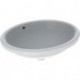 Lavabo sous plan VariForm oval 500x400mm sans trou de robinetterieavec trop plein we