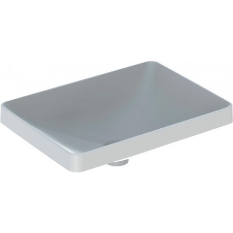 Lavabo à encastrer VariForm rectangulaire 550x400mm sans trou de robinetterie sans trop plein blanc