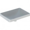 Lavabo à encastrer VariForm rectangulaire 550x400mm sans trou de robinetterie sans trop plein blanc