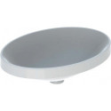 Lavabo à encastrer VariForm oval 550x400mm sans trou de robinetterie sans trop plein blanc