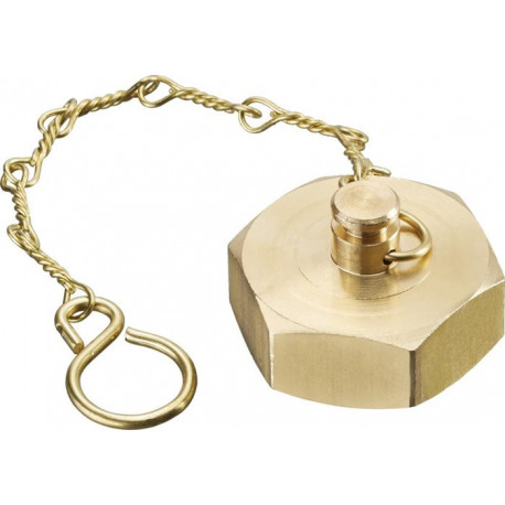 BOUCHONavec JOINT ET CHAINETTE POUR ROBINET DN32