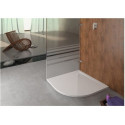Receveur de douche quart de cercle Hoesch MUNA m AR 900x900x30mm blanc