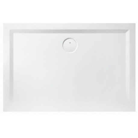 Receveur de douche en fonte minérale MUNA 800x700x30mm blanc
