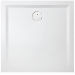 Receveur de douche en fonte minérale MUNA m AR 750x750x30mm blanc