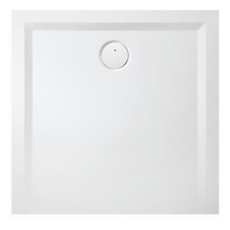 Receveur de douche en fonte minérale MUNA m AR 750x750x30mm blanc
