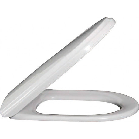 Abattants de toilette, à charnières QuickRelease et SoftClosing, charnières en acier inoxydable, En Duroplast Blanc CeramicPlus