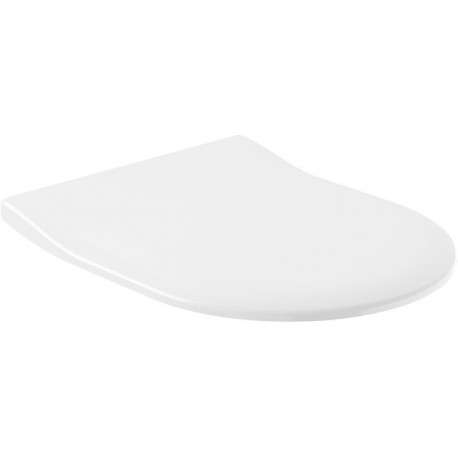 Subway, Abattants de toilette SlimSeat, charnières en acier inoxydable, En Duroplast Blanc