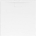 Architectura, Receveurs de douche carrés, 800 x 15 x 15 mm, Carré, MetalRim Blanc