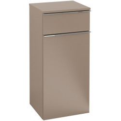Venticello, Armoires de salle de bains, 404 x 866 x 372 mm, modèle suspendu, En bois Glossy Grey