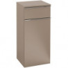 Venticello, Armoires de salle de bains, 404 x 866 x 372 mm, modèle suspendu, En bois Glossy Grey