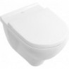 O.novo, Cuvette à fond creux, 360 x 560 mm, DirectFlush, modèle suspendu, sortie horizontale, En porcelaine sanitaire Blanc AntiBac