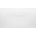 Squaro Infinity, Receveurs de douche rectangulaires, 700 x 40 x 15 mm, Rectangulaire, côté long découpé contre le mur, installation universelle Anthracite