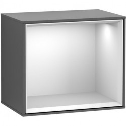 Finion, Étagères, 418 x 356 x 270 mm, Angulaire, éclairage intérieur, modèle suspendu, En bois, éclairage LED, 1x LED / 2,3W, 2700 K (blanc chaud) à 6480 K (blanc lumière du jour)