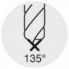 Foret pour perçage profond 25 x D, Ø m7/h7 : 10,0 mm, Long. totale 321 mm, Long. hélice 277 mm, Ø queue h6 : 10 mm