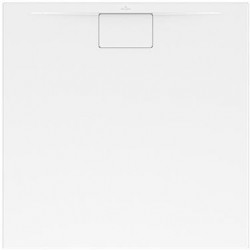 Architectura, Receveurs de douche carrés, 1000 x 15 x 19 mm, Carré, MetalRim Stone White