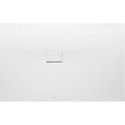 Squaro Infinity, Receveurs de douche rectangulaires, 800 x 40 x 15 mm, Rectangulaire, montage en angle, à gauche contre le mur Stone White