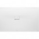 Squaro Infinity, Receveurs de douche rectangulaires, 1000 x 40 x 15 mm, Rectangulaire, montage en angle, à gauche contre le mur Stone White