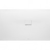 Squaro Infinity, Receveurs de douche rectangulaires, 700 x 40 x 15 mm, Rectangulaire, montage en angle, à droite contre le mur Stone White