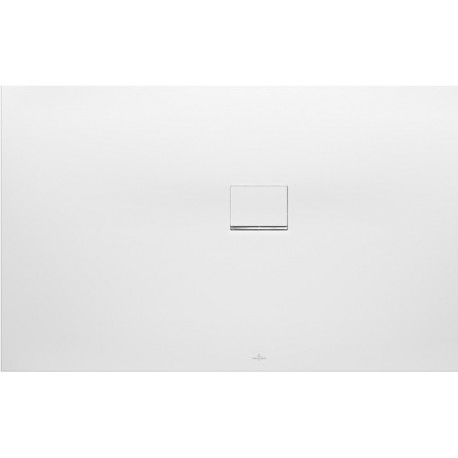 Squaro Infinity, Receveurs de douche rectangulaires, 900 x 40 x 15 mm, Rectangulaire, montage en angle, à droite contre le mur Stone White