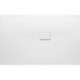 Squaro Infinity, Receveurs de douche carrés, 800 x 40 x 15 mm, Carré, montage en angle, à droite contre le mur Stone White