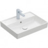 Collaro, Lavabos muraux, 550 x 440 mm, Rectangulaire, Modèle déposé, pour robinetterie murale, sans troude robinetterie, sans trop-pleinsur , Blanc CeramicPlus