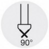 Fraise conique 90°, à chanfreiner et ébavurer, en acier à coupe rapide, DIN 335-C, sans revêtement, Ø nominal : 5,0 mm, Plus petit Ø 1,5 mm