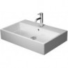 Lavabo Duravit VERO AIR sans trop pleinavec plage de robinettrie geschl 700x470mm sans trou de robinetterie blanc